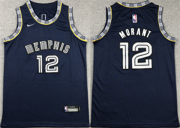 Ja Morant Memphis Grizzlies navy jersey