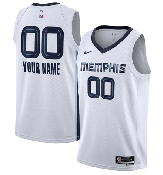Custom Memphis Grizzlies white jersey