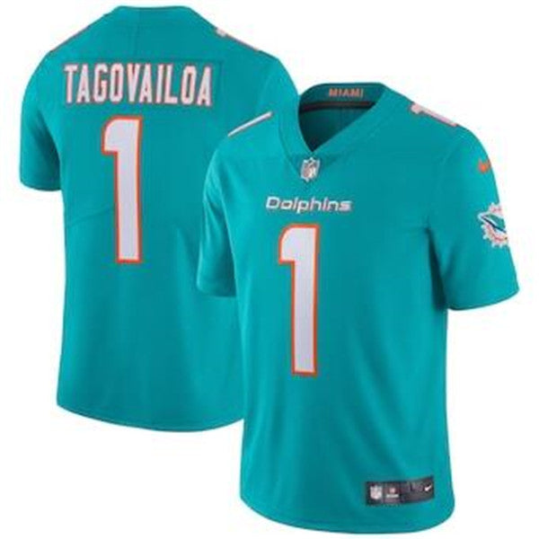 Tua Tagovailoa Miami Dolphins aqua jersey