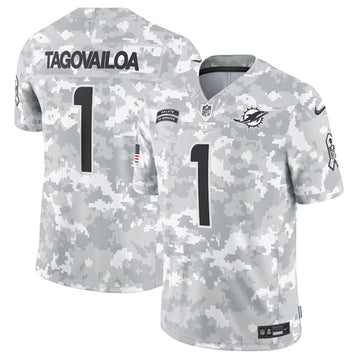 Tua Tagovailoa Arctic Miami Dolphins camo Salute To Service jersey