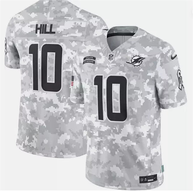 Tyreek Hill Arctic Miami Dolphins camo Salute To Service jersey