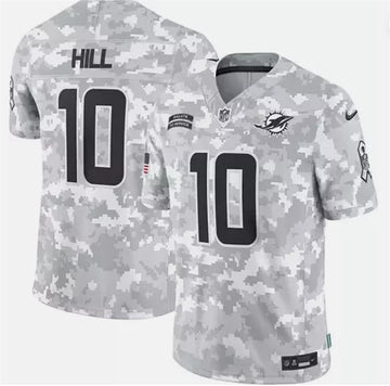 Tyreek Hill Arctic Miami Dolphins camo Salute To Service jersey