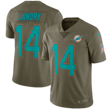 Jarvis Landry Miami Dolphins olive Salute To Service jersey