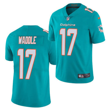 Jaylen Waddle Miami Dolphins aqua jersey