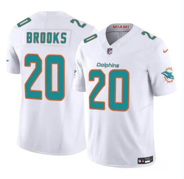 Jordyn Brooks Miami Dolphins white FUSE jersey