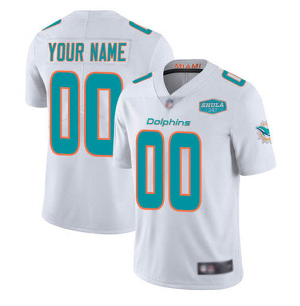 Custom Miami Dolphins white jersey