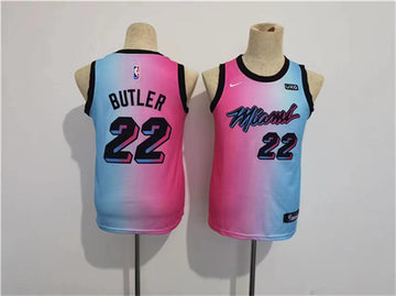 Jimmy Butler Miami Heat blue-pink City Edition jersey