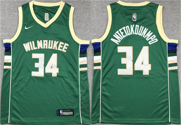Giannis Antetokounmpo Milwaukee Bucks green jersey
