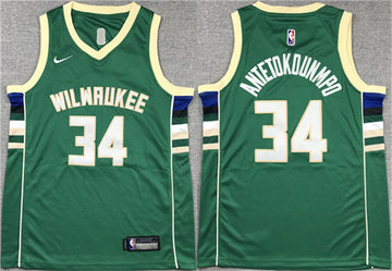 Giannis Antetokounmpo Milwaukee Bucks green jersey