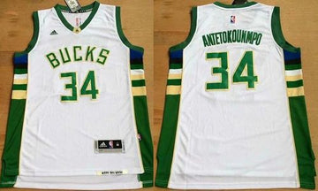 Giannis Antetokounmpo Milwaukee Bucks white jersey