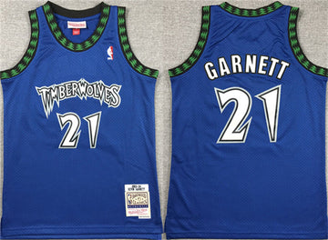 Kevin Garnett Minnesota Timberwolves blue jersey