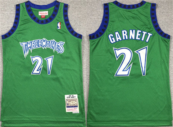 Kevin Garnett Minnesota Timberwolves green jersey