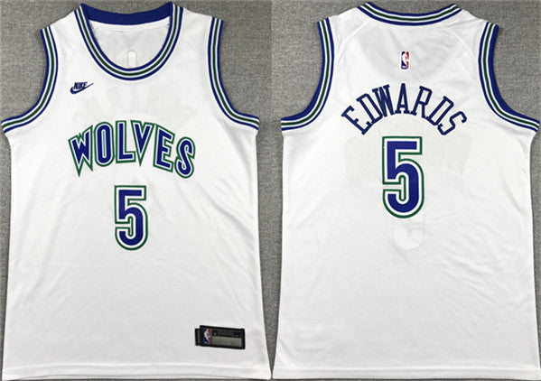 Anthony Edwards WhiteCity Edition Minnesota Timberwolves jersey