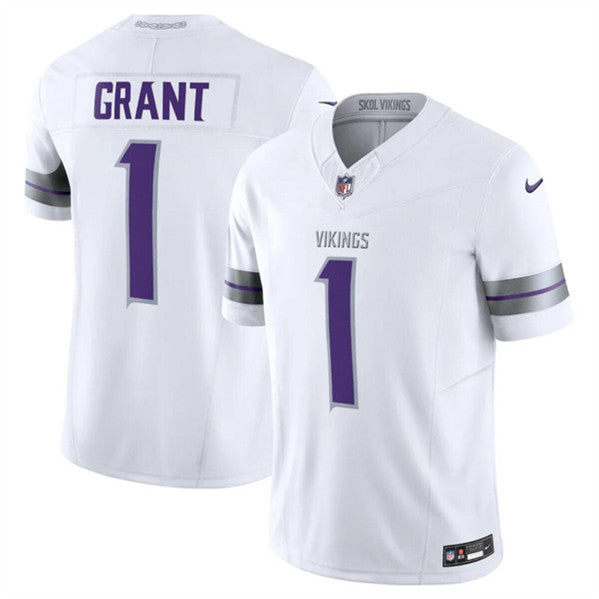 Bud Grant Minnesota Vikings white FUSE jersey
