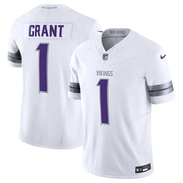 Bud Grant Minnesota Vikings white FUSE jersey
