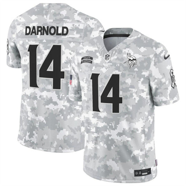 Sam Darnold Minnesota Vikings camo Salute To Service jersey