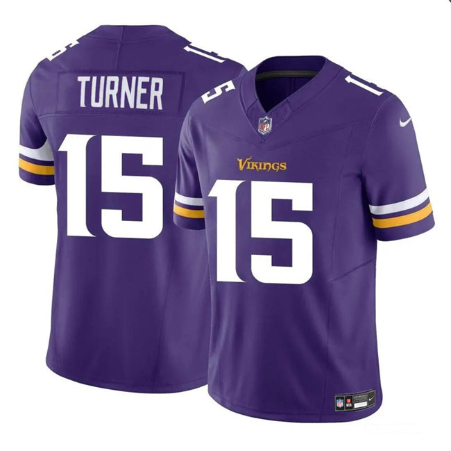 Dallas Turner Minnesota Vikings purple FUSE jersey