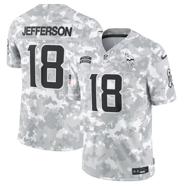 Justin Jefferson Minnesota Vikings camo Salute To Service jersey