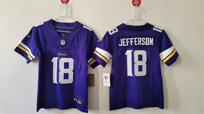 Justin Jefferson Minnesota Vikings purple FUSE jersey