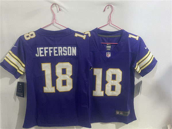 Justin Jefferson Minnesota Vikings purple Throwback jersey