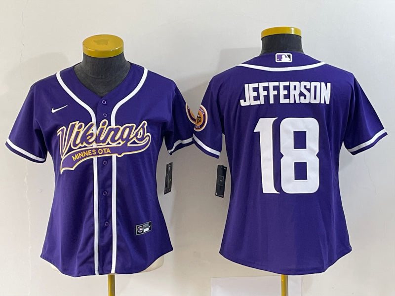Justin Jefferson Minnesota Vikings purple jersey