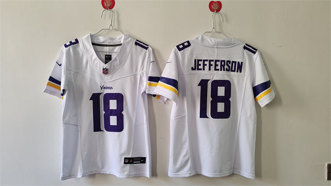 Justin Jefferson Minnesota Vikings white FUSE jersey