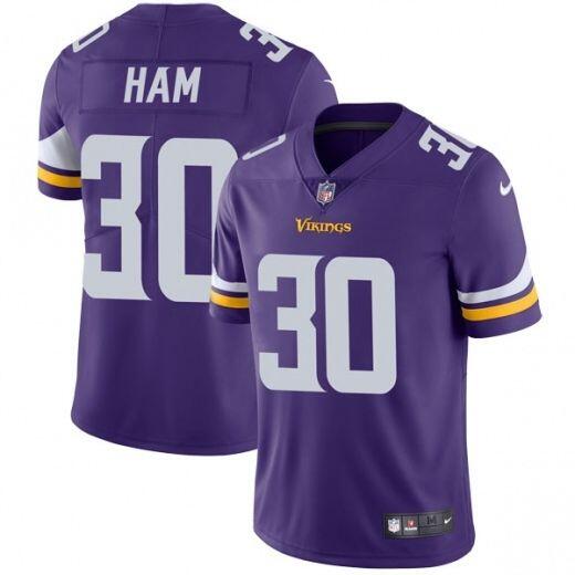 CJ Ham Minnesota Vikings purple jersey