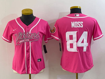 Randy Moss Minnesota Vikings pink jersey