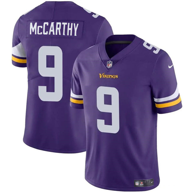JJ McCarthy Minnesota Vikings purple jersey