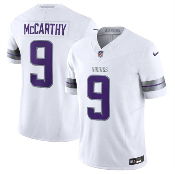 JJ McCarthy Minnesota Vikings white FUSE jersey