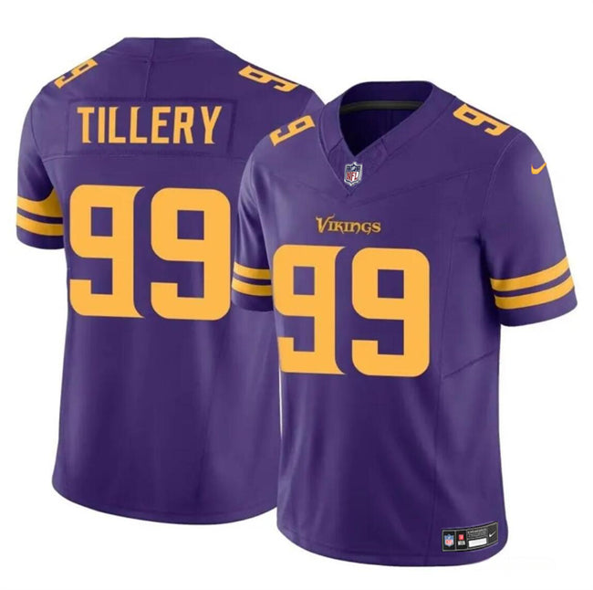 Jerry Tillery Minnesota Vikings purple Color Rush jersey