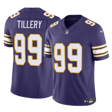 Jerry Tillery Minnesota Vikings purple FUSE jersey