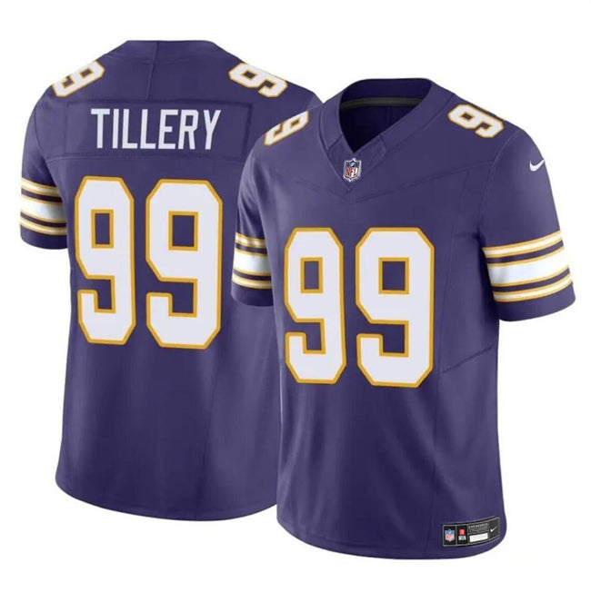 Jerry Tillery Minnesota Vikings purple FUSE jersey