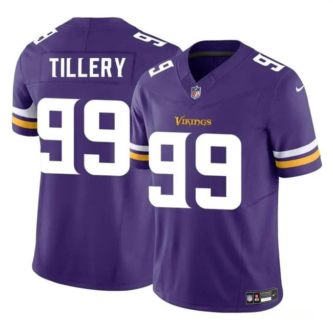 Jerry Tillery Minnesota Vikings purple FUSE jersey