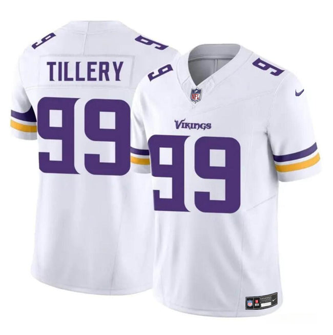 Jerry Tillery Minnesota Vikings white FUSE jersey
