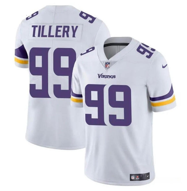 Jerry Tillery Minnesota Vikings white jersey