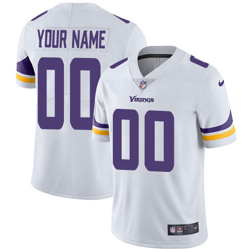 Custom Minnesota Vikings white jersey
