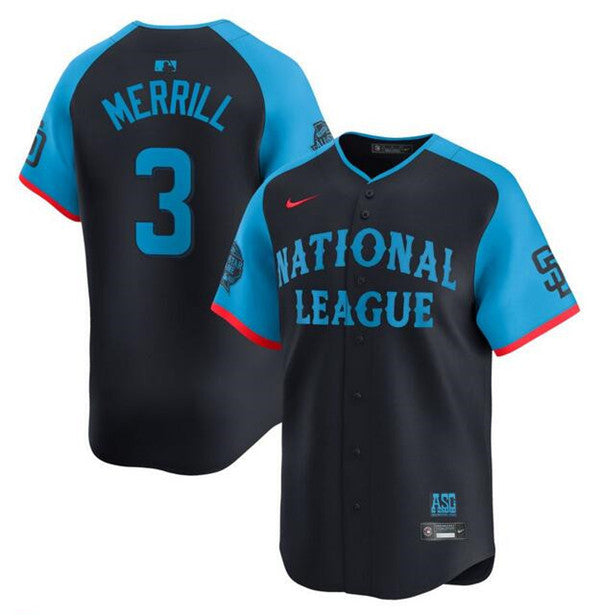 Jackson Merrill National League All-Star navy All-Star jersey