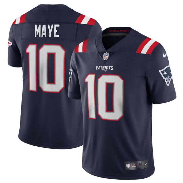 Drake Maye New England Patriots navy jersey