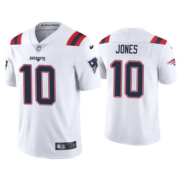 Mac Jones New England Patriots white jersey
