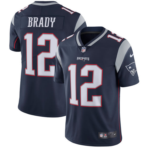 Tom Brady New England Patriots navy jersey