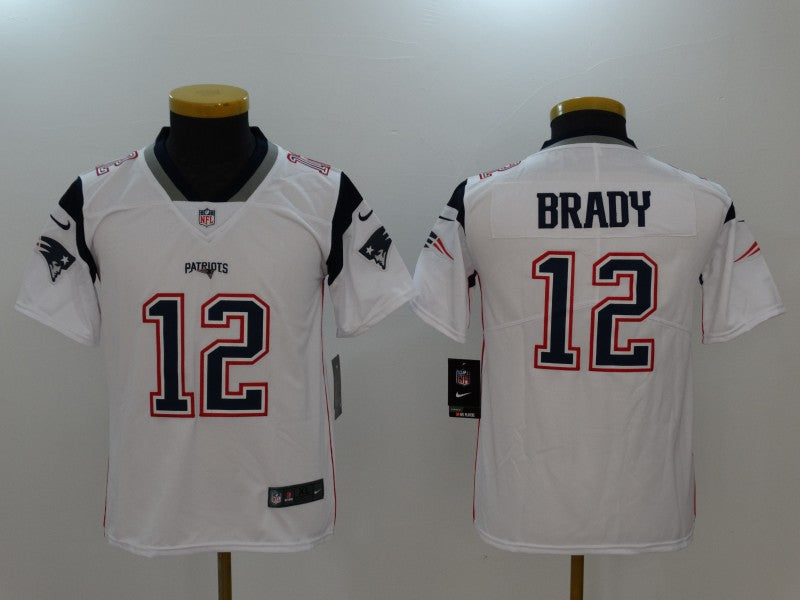 Tom Brady New England Patriots white jersey