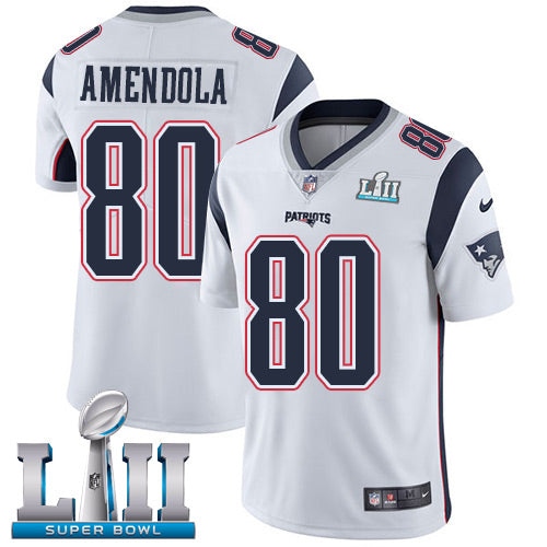 Danny Amendola New England Patriots white Game jersey
