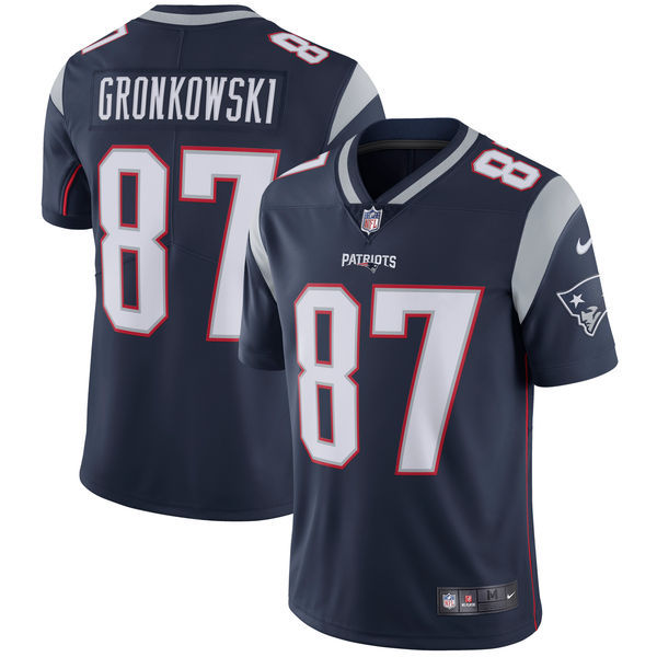 Rob Gronkowski New England Patriots navy jersey