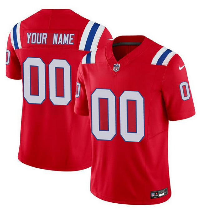 Custom New England Patriots red FUSE jersey