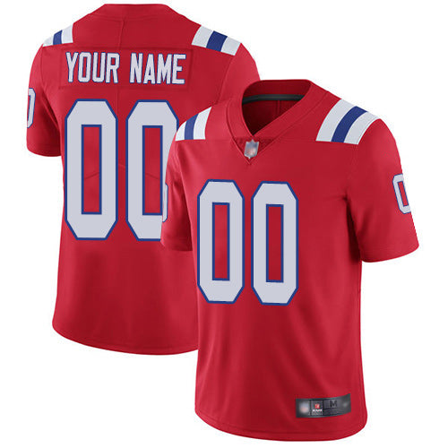 Custom New England Patriots red jersey