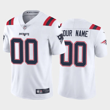 Custom New England Patriots white jersey