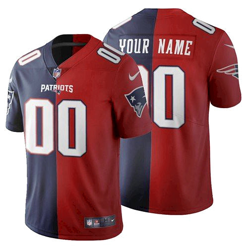 Custom New England Patriots navy jersey