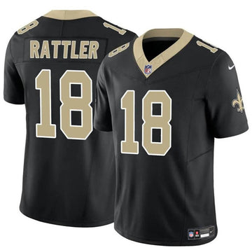 Spencer Rattler New Orleans Saints black FUSE jersey