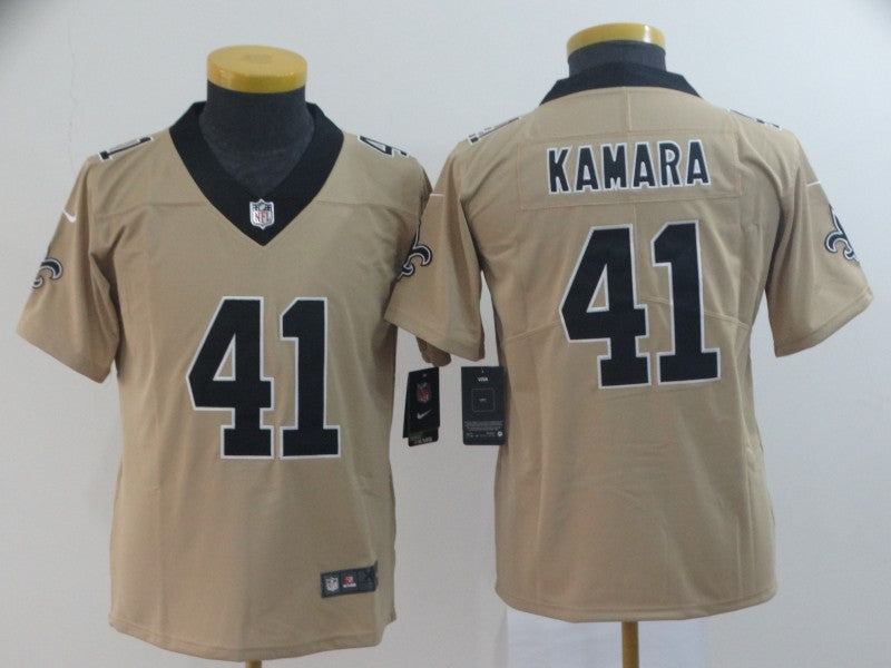 Alvin Kamara New Orleans Saints gold Inverted Legend jersey